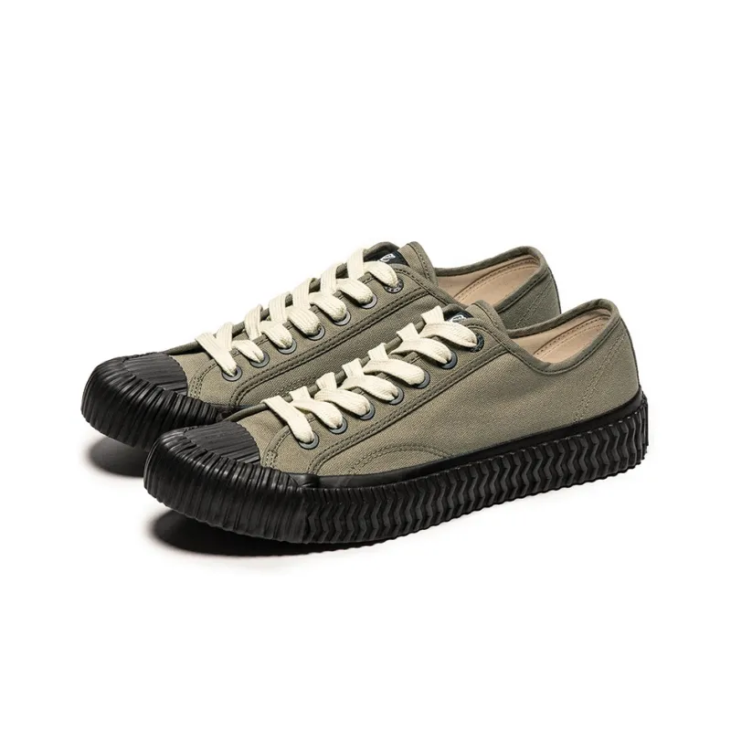 Excelsior Canvas Shoes Unisex Low-Top Smoke Green-1