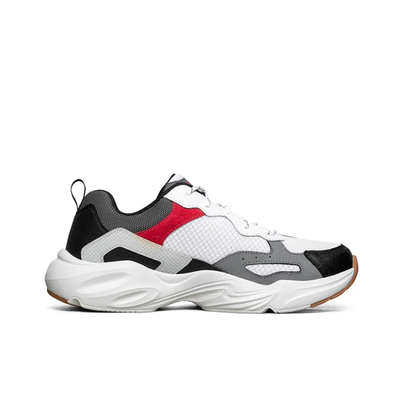 Skechers Stamina Airy 'White Grey Red'-1