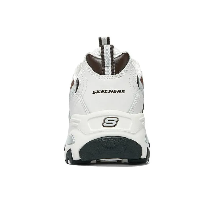 Skechers D'Lites 1.0 Shoes 'White Grey Brown' Women's-4