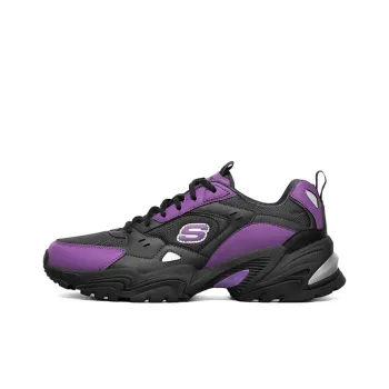 Skechers One Punch Man X Skechers Stamina V2 Low Top Running Shoes Black/Purple