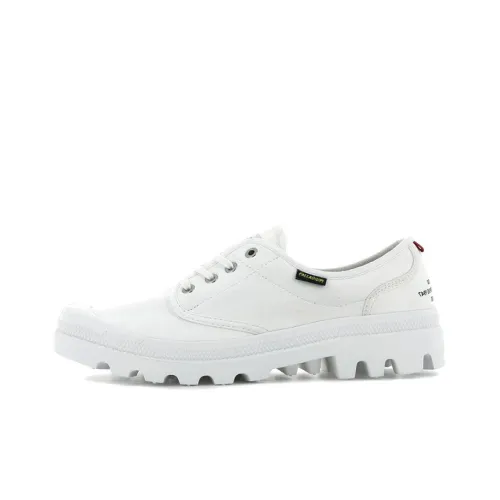 Palladium Pampa Ox Legion Wear-Resistant Low-Top Canvas Shoes Unisex White