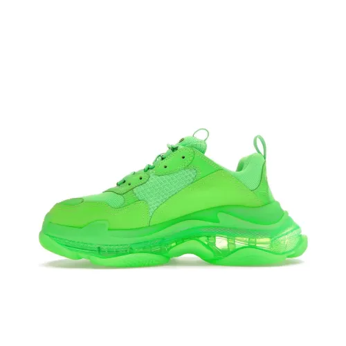 Balenciaga Triple S Neon Green Clear Sole