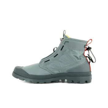 Palladium Pampa Canvas Shoes Unisex High Top Slate Gray