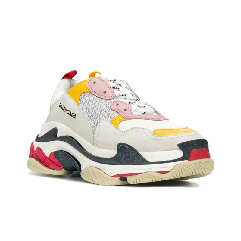 Balenciaga Triple S Sneakers 'White Yellow' Women's-1