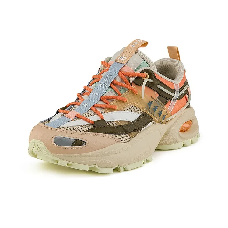 Kappa Chunky Sneakers Orange Olive Green-2