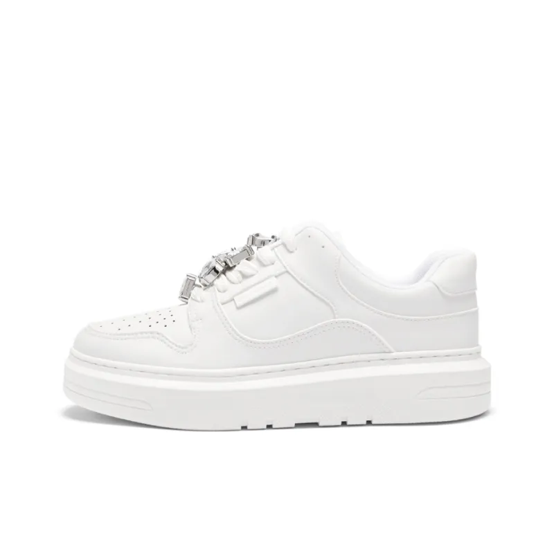 CHARLES&KEITH Skateboard Shoes Women's Low Top Pink/Mint Green Mint Green/White-6