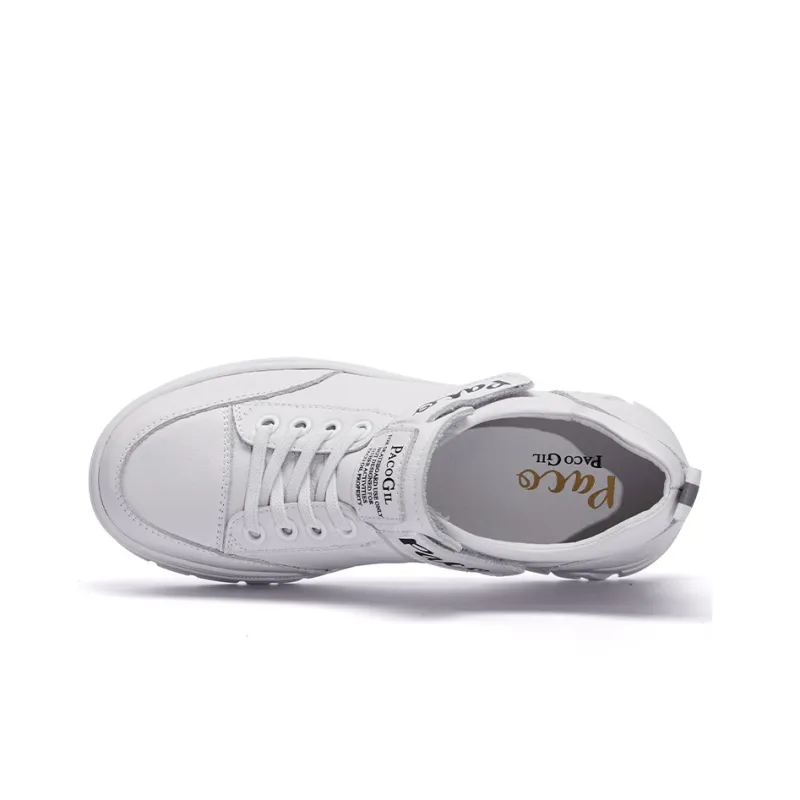 PACO GIL Chunky Sneakers Women's Low Top White-4