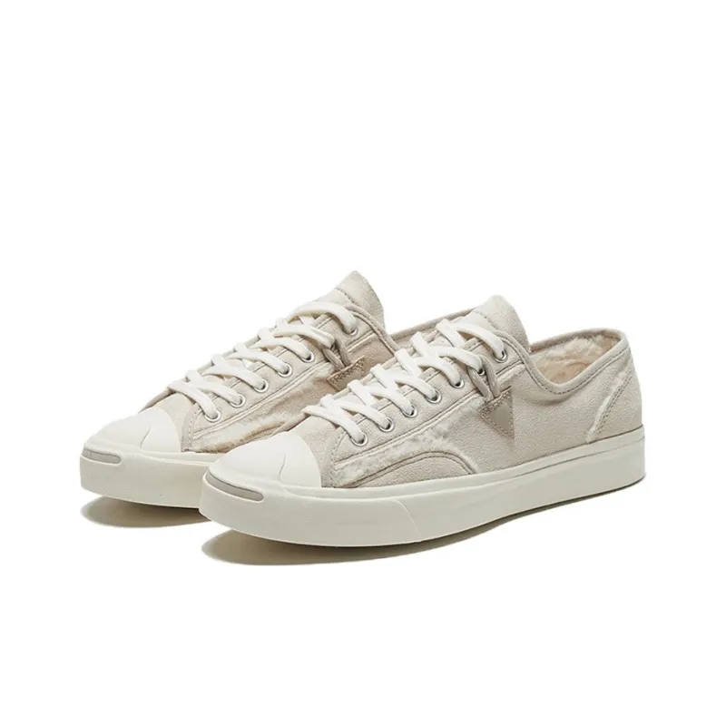 Converse Faux Fur Lined Leather Jack Purcell 'Pink/White'-2