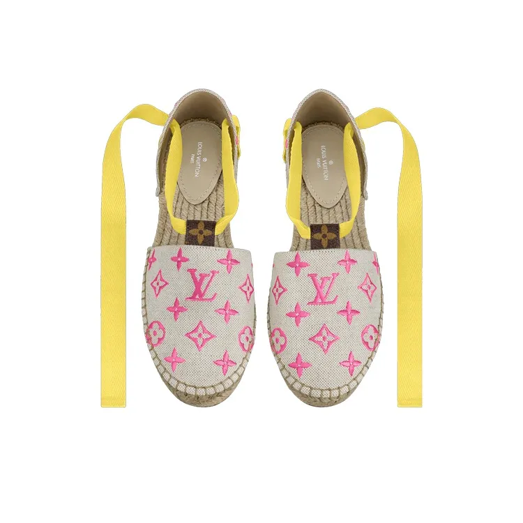 LOUIS VUITTON Starboard Sandals 'Beige Pink Yellow' Women's-4