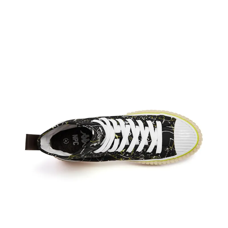 Kappa X NPC Canvas Shoes Unisex High-Top Black-4
