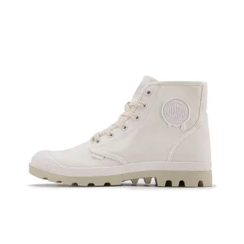 Palladium Pampa HiMcr Wear Resistant High Top Canvas Shoes Unisex Ivory