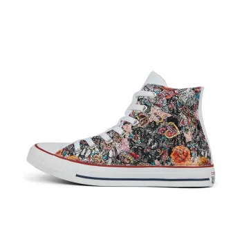 Converse Chuck Taylor All Star Glitter Tattoo High Top Slip-Resistant High-Top Canvas Shoes Unisex Painted