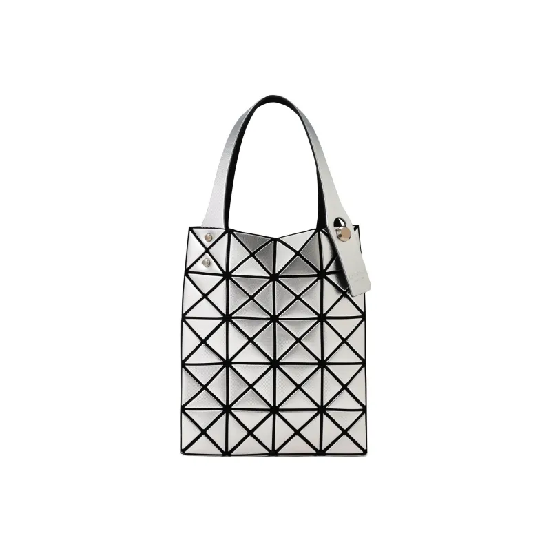 ISSEY MIYAKE PLATINUM COFFRET Polyurethane Mini Tote Handbag Regular Women's Silver-0