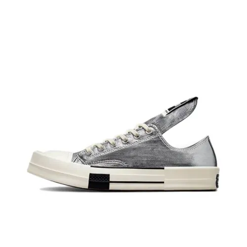 Converse TURBODRK Chuck Taylor All Star 70 Ox Rick Owens DRKSHDW Silver White