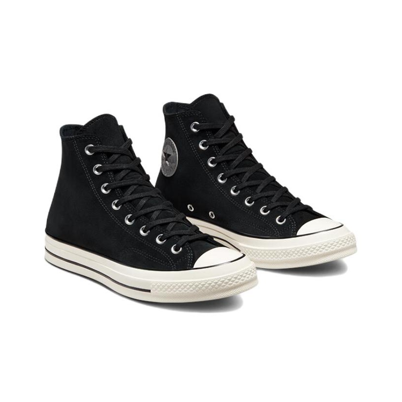 Converse Chuck 70 Suede High Black White POIZON