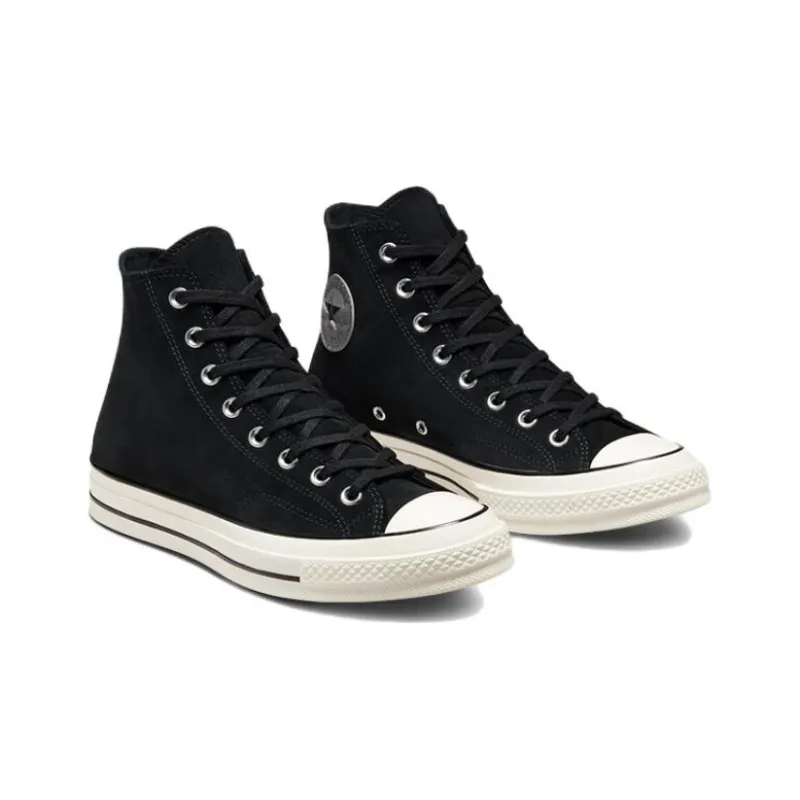 Chuck 70 Converse Suede High 'Black White'-2