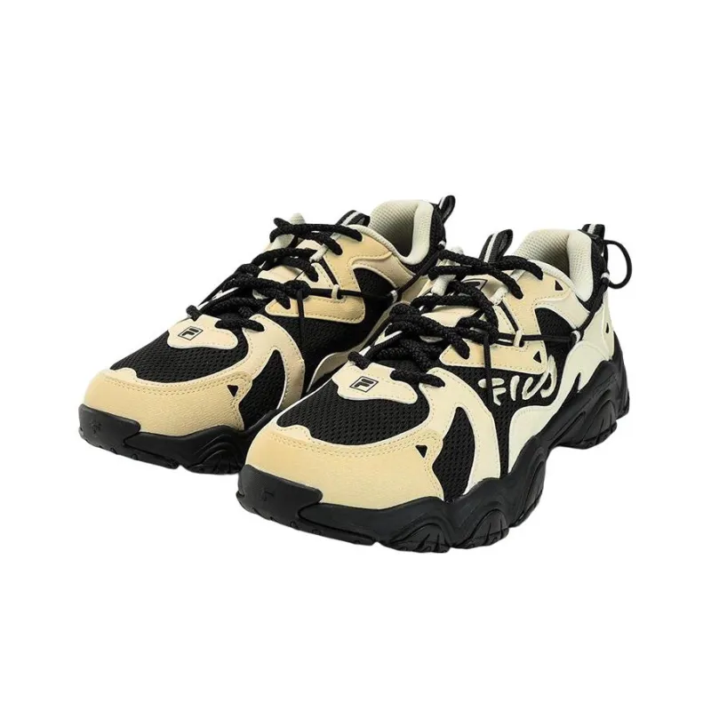FILA Cat Claw 4.0 Generation Anti-Slip Wear-Resistant Low-Top Chunky Sneakers Men's Black Beige-1