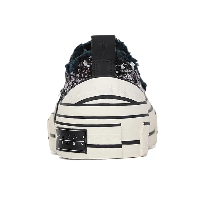 VESSEL G.o.p. Lows 'd.b. Tweed' Low Top Canvas Shoes Unisex Black-5