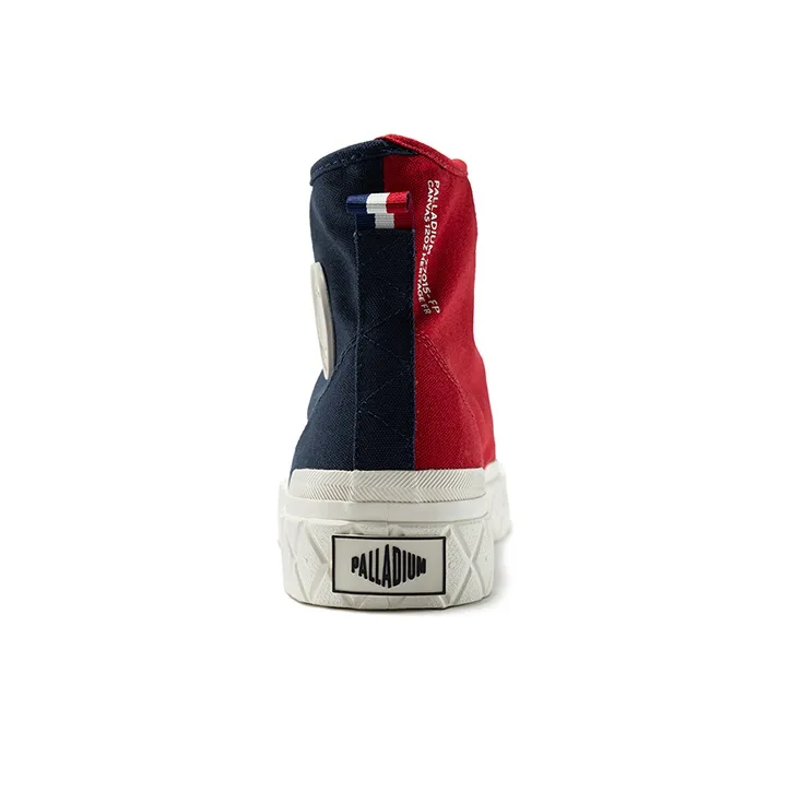 Palladium Palla Ace Anti Slip And Wear Resistant Breathable High Top Canvas Shoes Unisex Indigo/Red-2