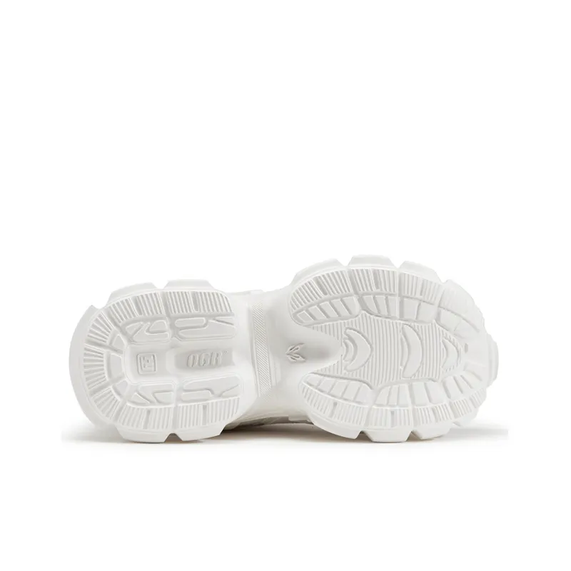 OGR WU Qiankun Wheel Chunky Sneakers Unisex Low Top Prelude White-5