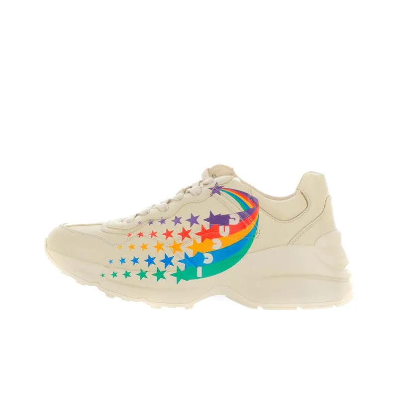 GUCCI Rhyton Low Top Chunky Sneakers Women's White Multicolor-0