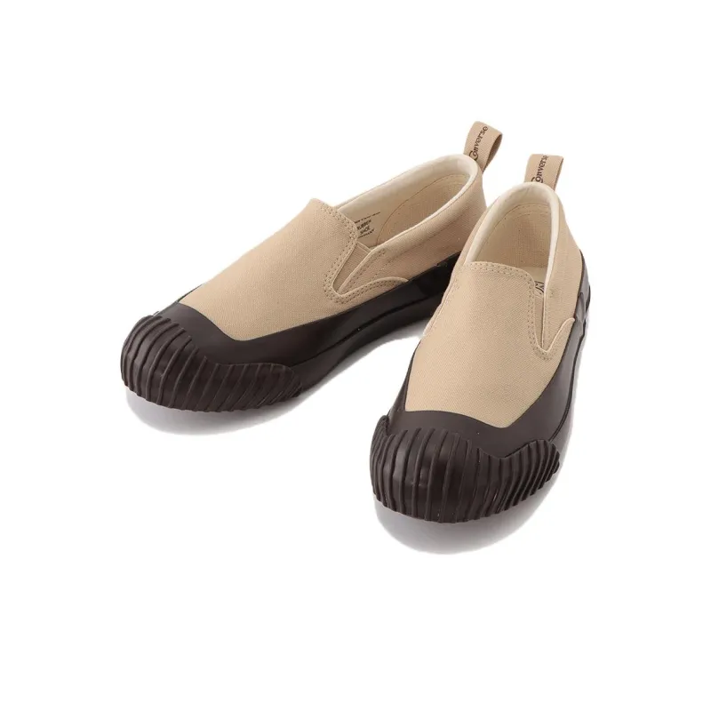 Converse Big C Fg Ov Slip-On Wear-Resistant Slip-Resistant Low-Top Canvas Shoes Unisex Tan Japan Version-1