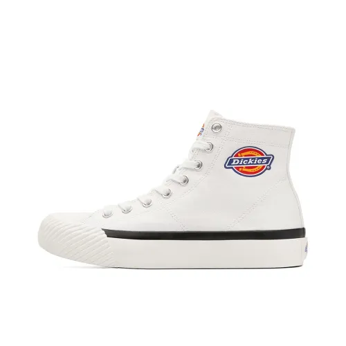 Dickies Canvas Shoes Unisex High-Top White/Black