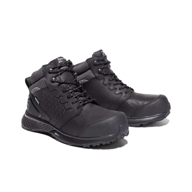 Timberland REAXION Waterproof And Wear resistant Ankle Length Outdoor Boots Women's Black-2