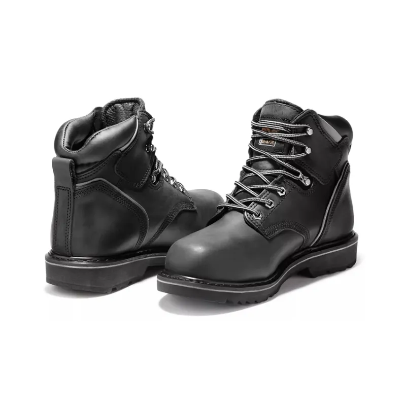 Timberland Pro Pit Boss 6 Inch Steel Toe Boot 'Black Oiled Nubuck'-3