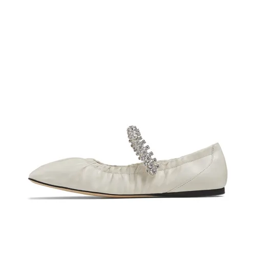 Jimmy Choo Gai Flat Women's Casual Shoes Women's Latte