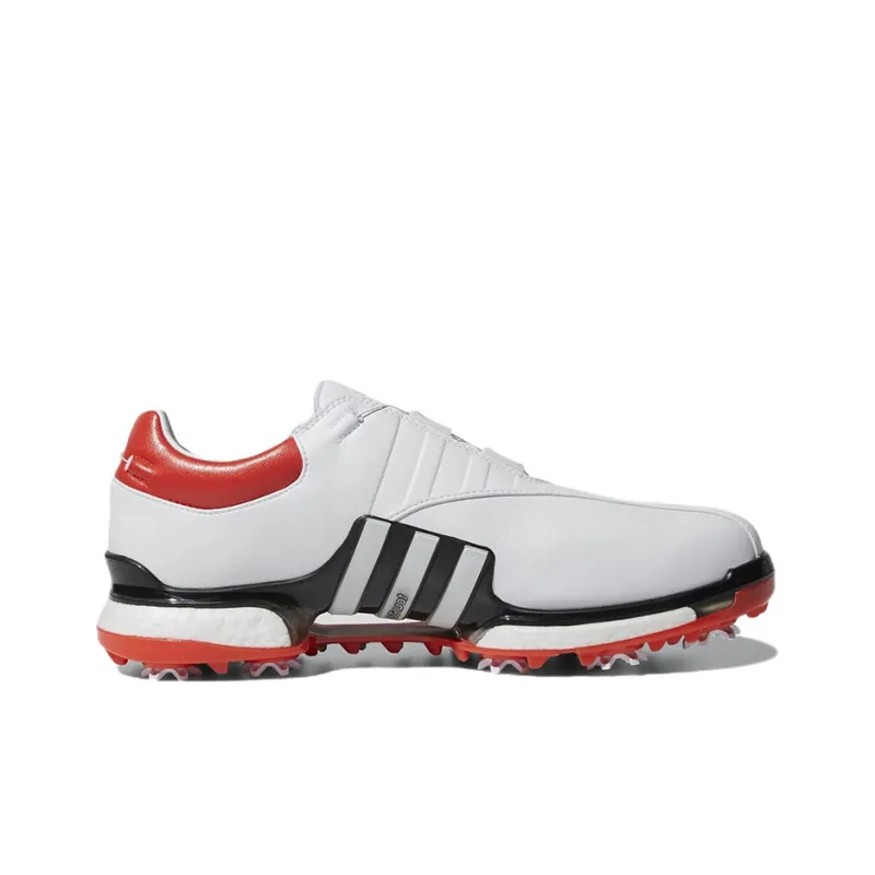 Adidas Tour360 Eqt Boa Wear-Resistant Low-Top Golf Shoes Men's White Black Red-1