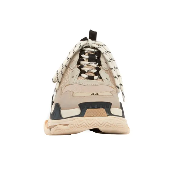 Balenciaga Triple S Daddy Shoes Beige/Black Women's-2