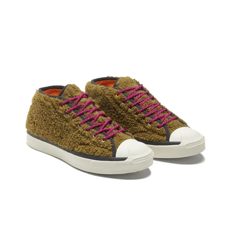 Converse Jack Purcell Mid Retro Sherpa Dark Moss-2