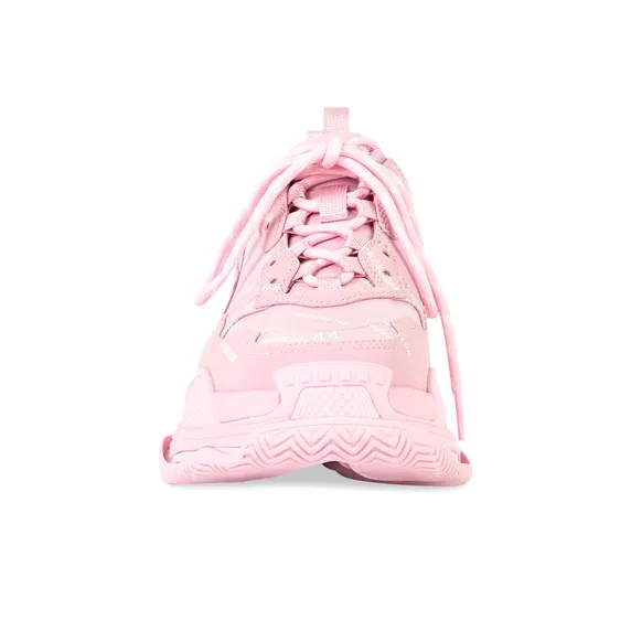 Balenciaga All Over Logo Triple S Pink White-2