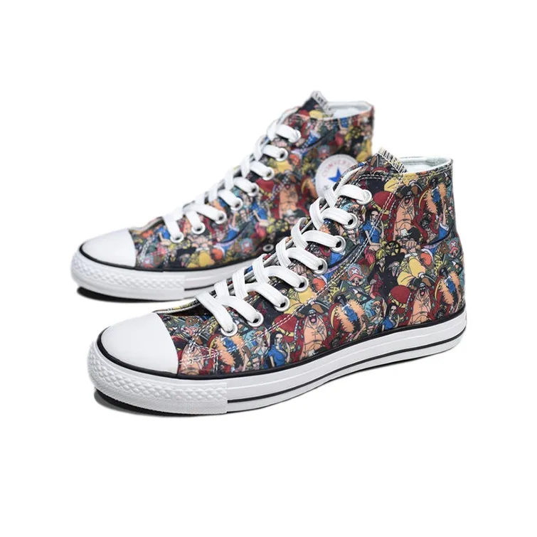 Converse One Piece X Converse Chuck Taylor All Star 100 Pt Hi Canvas Shoes Multicolor-2