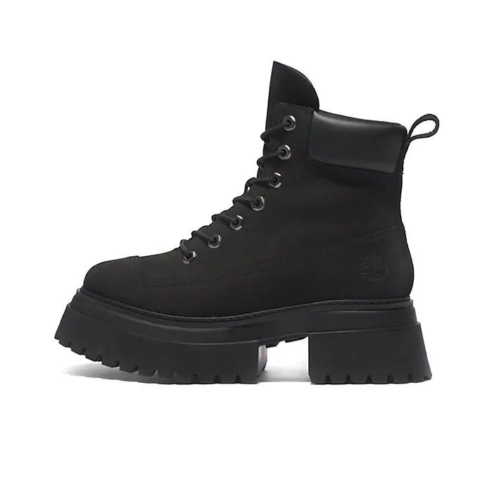 Timberland Sky 6 Inch Lace Up Boots 'Black Nubuck' Women's-0