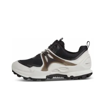 Ecco Biom Fjuel Water-Resistant Low-Top Chunky Sneakers Women's Black White