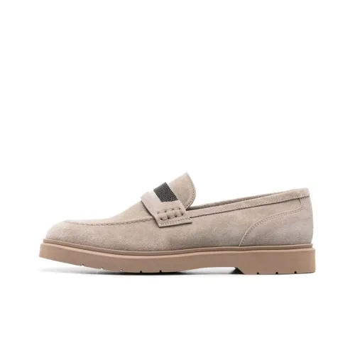 Brunello Cucinelli Bead-detail Suede Loafers