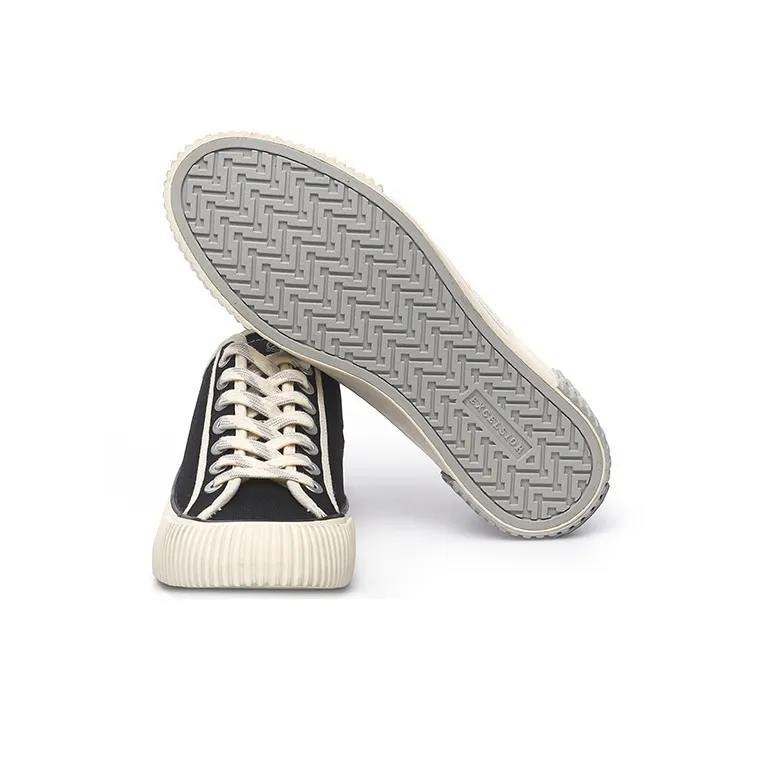Excelsior Canvas Shoes Unisex Low Top Classic Black-4