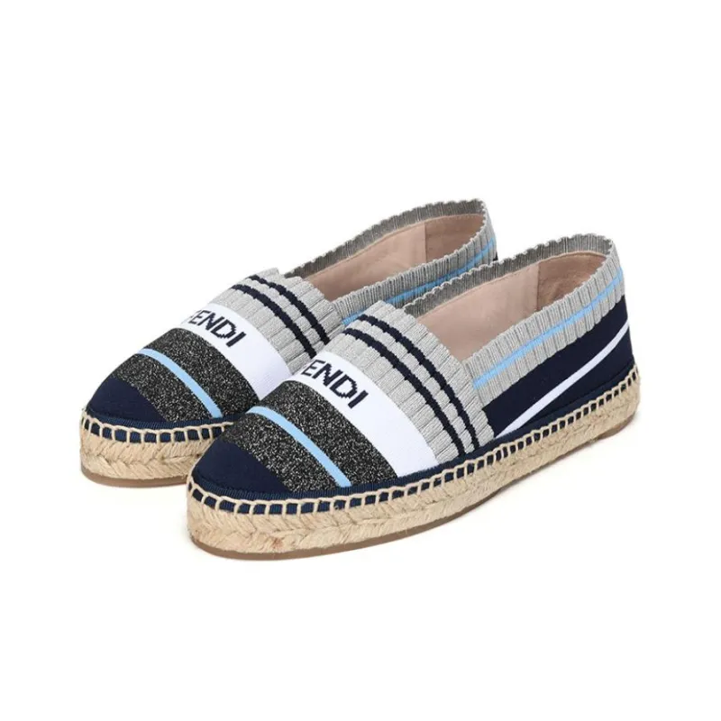 FENDI Espadrilles Women's Gray-2