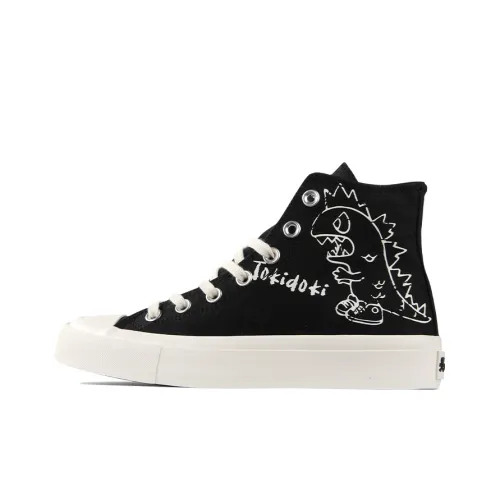 Tokidoki Canvas Shoes Unisex High-Top Black