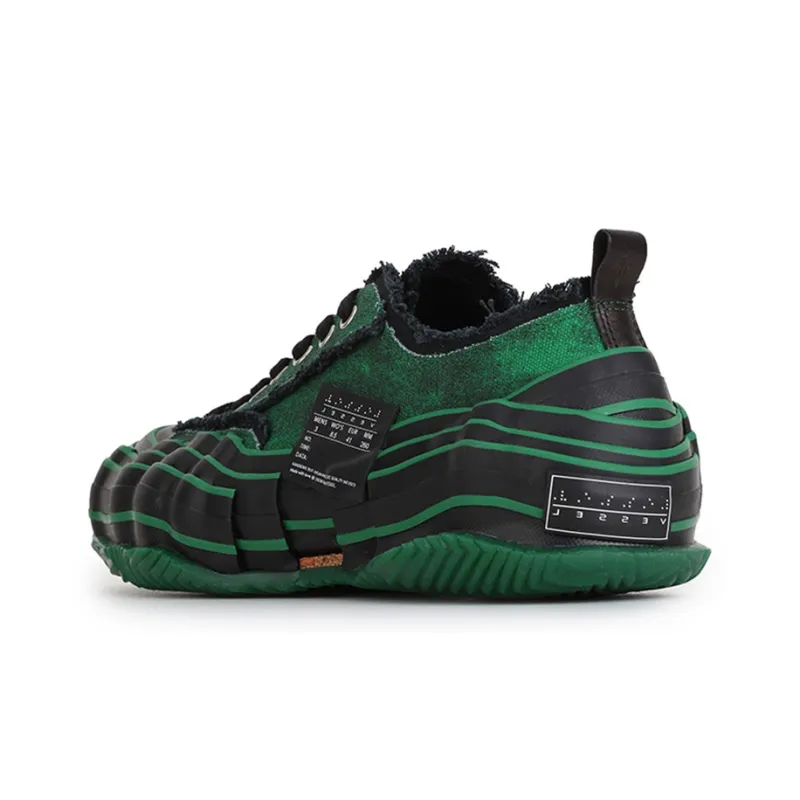 VESSEL G.O.P. Lows O.G. 'Matrix Green' Low Top Canvas Shoes Unisex Green Gene Mutation Green Demon-3
