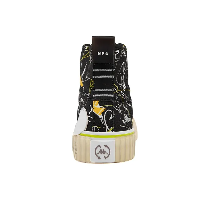 Kappa X NPC Canvas Shoes Unisex High-Top Black-3