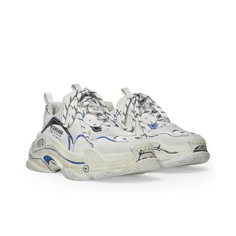 Balenciaga Triple S 'White' Women's-2