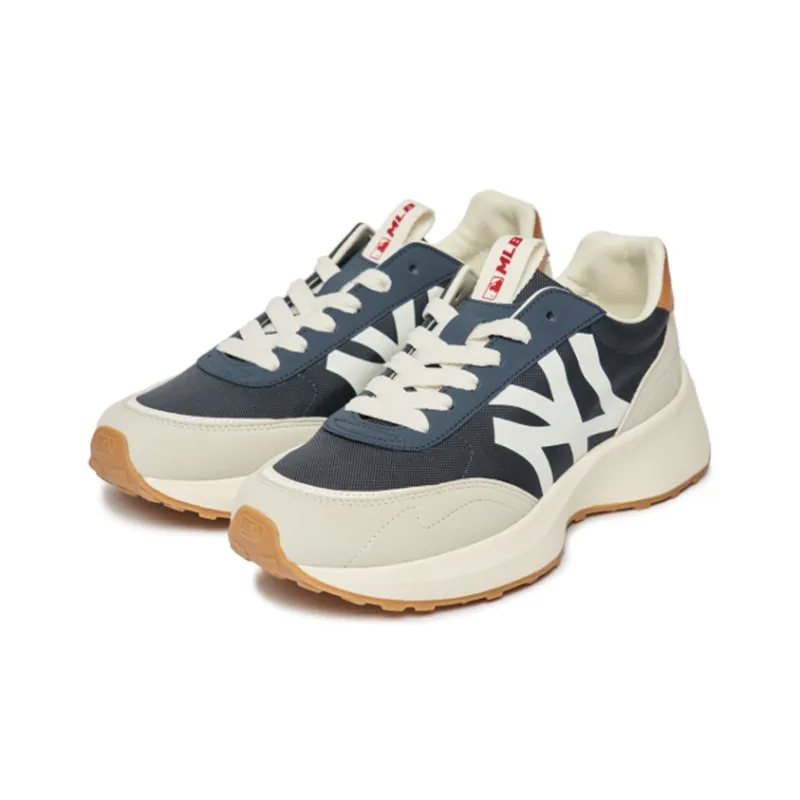 MLB Chunky Jogger Cushioning, Slip Resistant, And Abrasion Resistant Low Top Chunky Sneakers Unisex Blue White-2