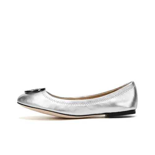 TORY BURCH Minnie Women's Casual Shoes Women's Silver