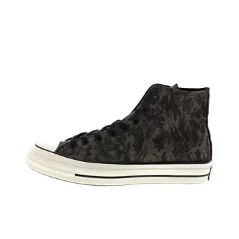 Converse 1970s Chuck High Non-slip Lightweight High-Top Canvas Shoes Unisex Green Camouflage