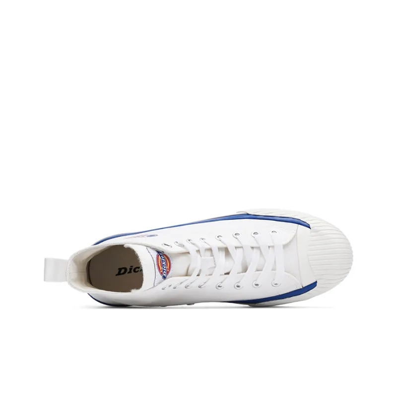 Dickies Canvas Shoes Unisex High Top White Blue-2