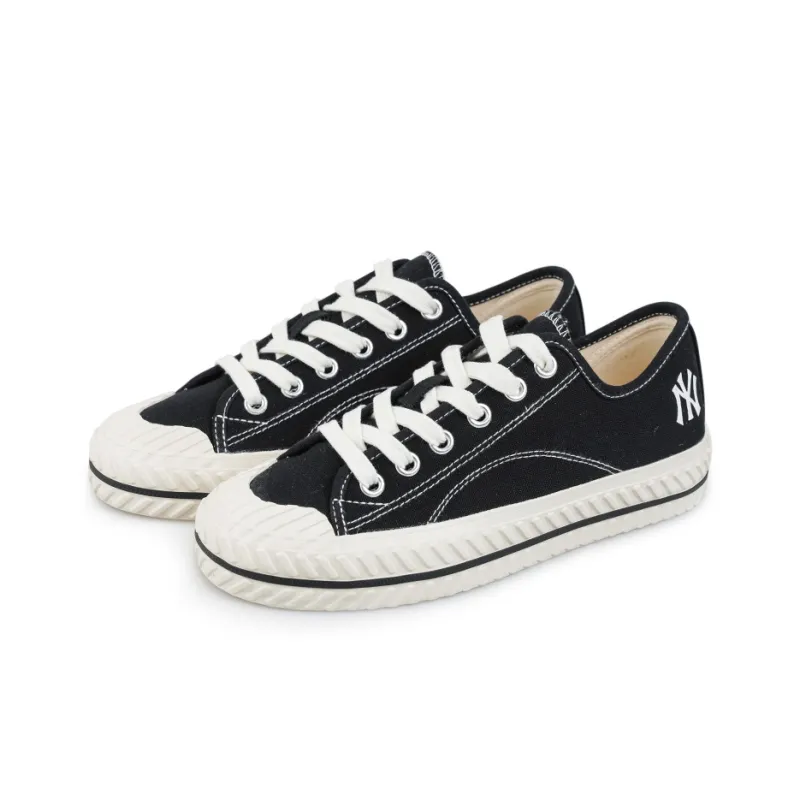 MLB Playball Cookie Shoes Slip Resistant, Abrasion Resistant, Breathable, Lightweight Low Top Canvas Shoes Unisex Black-2