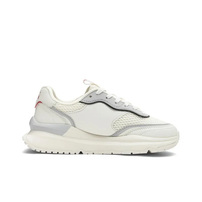 MLB Chunky Runner Boston Red Sox Anti Slip Wear Resistant Low Top Double Layer Chunky Sneakers Unisex Ivory-1
